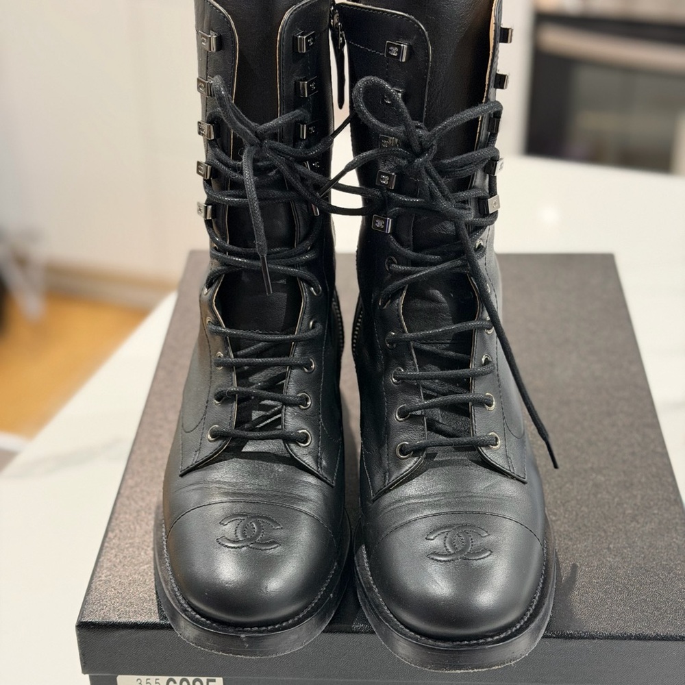 Chanel combat boots 2019
